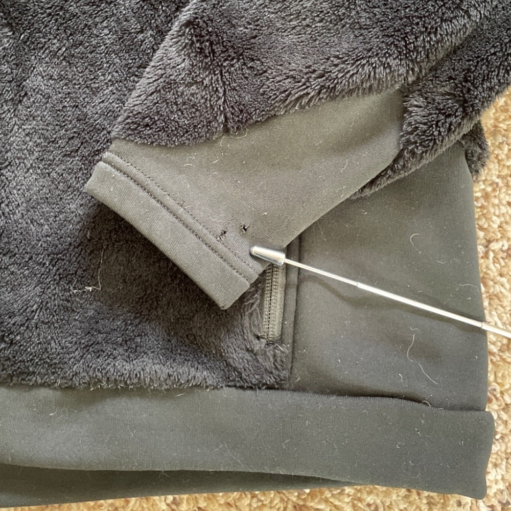 Mountain Hardwear Monkey Woman Fleece Jacket Black Full Zip Polartec Large - Picture 4 of 16